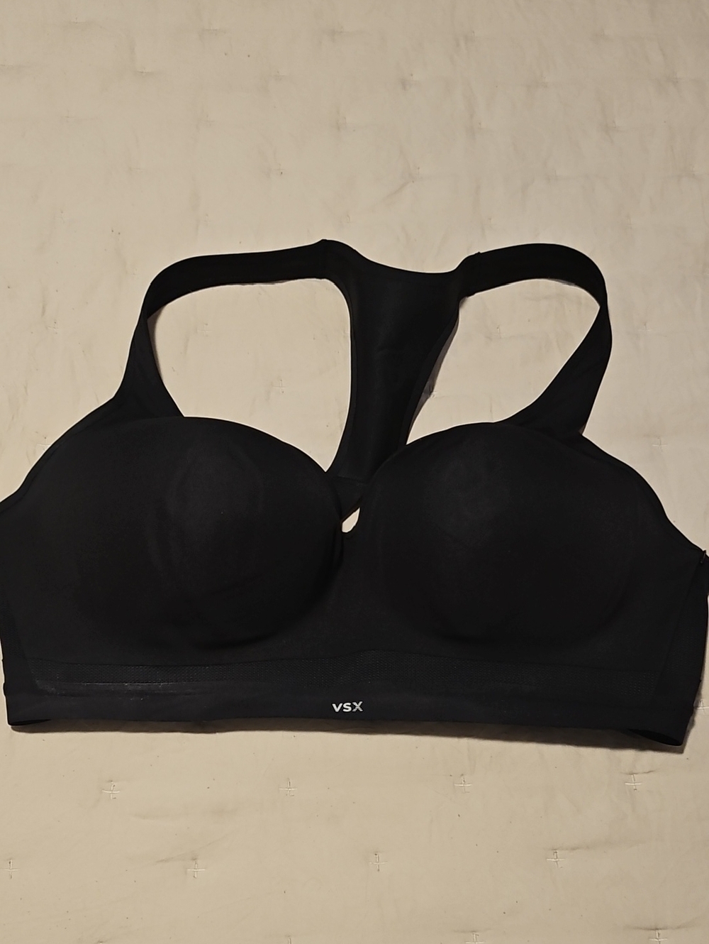 Victoria's Secret VSX Black Racerback Molded Sports Bra